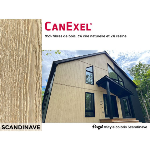 Double lame avec cannelure biseautée CanExel® - Profil VSTYLE - Paquet de 4 lames - Coloris au choix