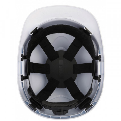 Casque de protection singer abs aere jaune fix 8 points mousse bandeau anti transpiration confort coiffe textile 53-66 cm