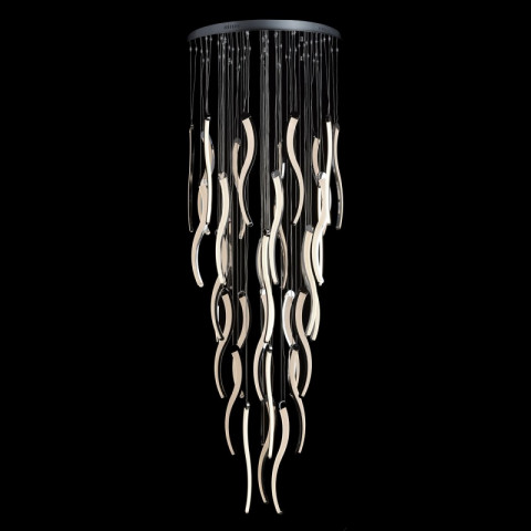 Chandelier argenté megapolis   225 cm