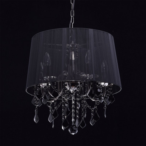 Chandelier chromé elegance 5 ampoules 108 cm