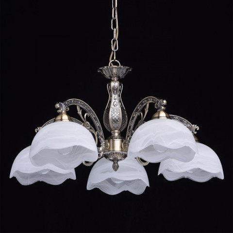 Chandelier laiton classic 5 ampoules 71 cm