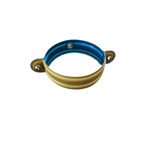 Collier de fixation Zinc 7/10ème pour descente d'eau pluviales ronde Ø100 - Couleur au choix