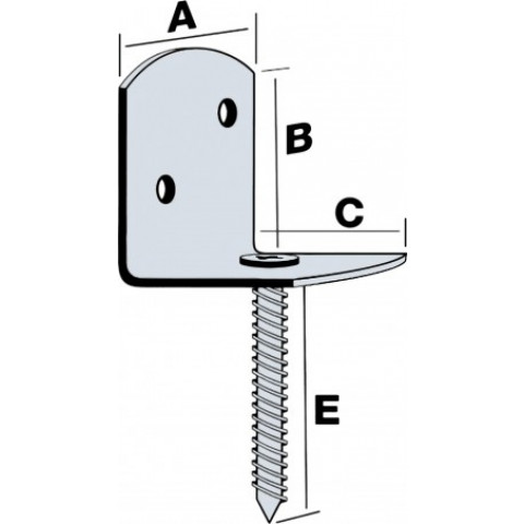 Connecteur de palissade acier (à l'unité)