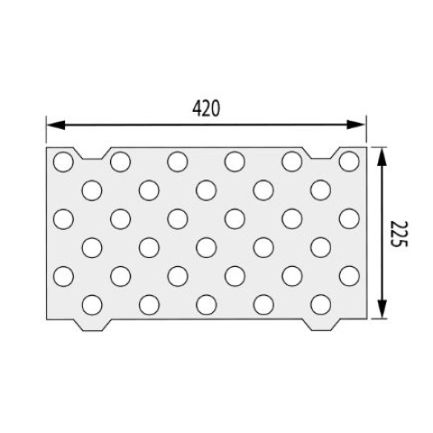 Gabarit de perçage DINAC pour plots podotactiles Dinaplot - 1022650