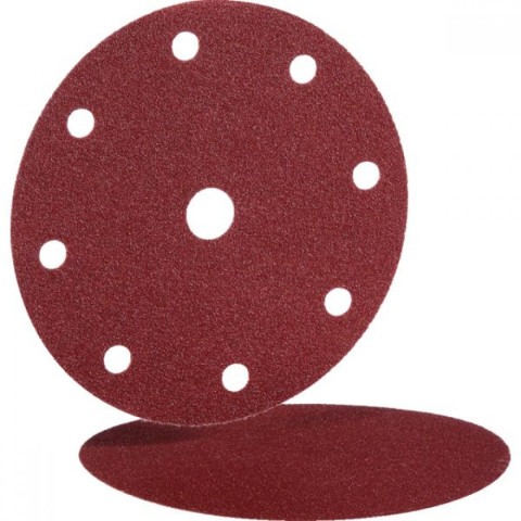 Disque abrasif papier auto-agrippant BW 115 Velours 8 trous - Ø 125 mm Gr. 80 - HERMES ABRASIFS - 6065475