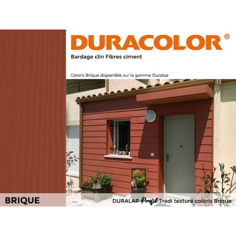 Lame DURACOLOR® - Profil DURALAP Tradi texturé - Paquet de 4 lames - Coloris au choix