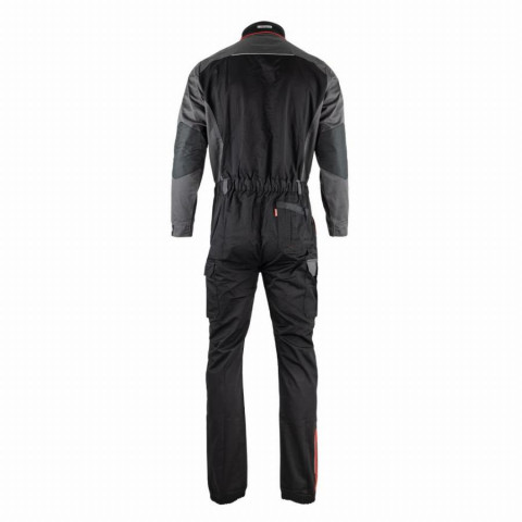 Combinaison de travail simple zip FACOM Racer Noir/Gris/Rouge Taille M - FXWW4010E-M