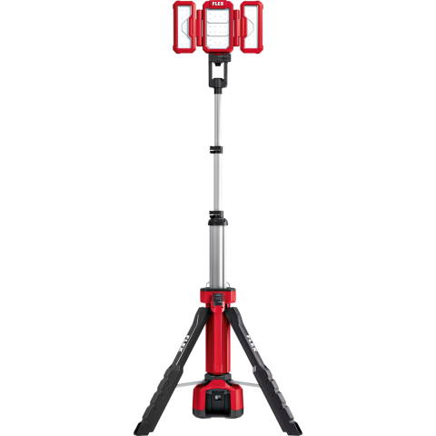 Projecteur de chantier FLEX LED 18V ou 230V TL 4000 avec trépied - Sans batterie, ni chargeur - 530375