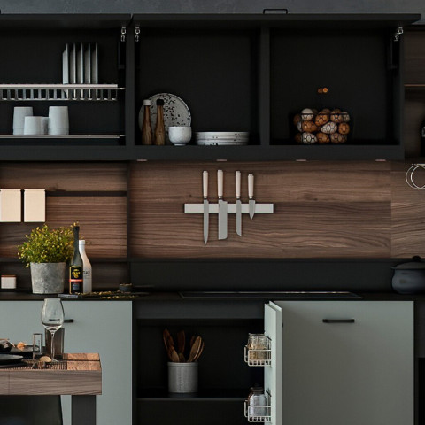 Barre magnétique pour couteaux de cuisine, Acier inoxydable