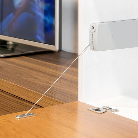 Mécanisme de porte Relevable Microwinch, 6kg, Acier et Plastique, Gris