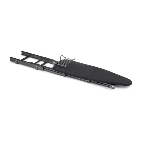 Planche à repasser pliante et planche à repasser coulissante pour meubles. Modèle : Iron Alu, Aluminium, Gris Anthracite