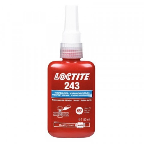 Frein filet loctite type 242 en flacon de 50 ml