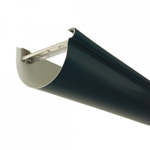 Gouttière aluminium demi-ronde 2 mètres développé 270