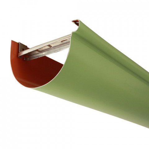 Gouttière aluminium demi-ronde 2 mètres développé 270