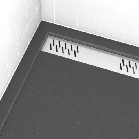 Grille linéaire en aluminium 79.5x11x0.2cm pour receveur - GRID LINE - MOON Aurlane - Couleur au choix