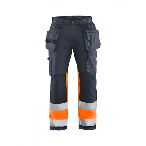 Pantalon haute-visibilité stretch poches coloris  15581811