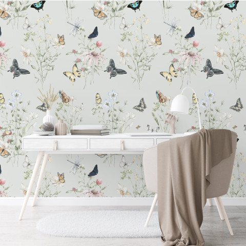 Papier peint papillons - FARFALLE NURSERY++