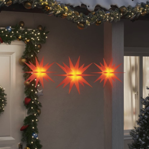 Lumières de Noël avec LED 3 pcs pliable - Couleur au choix