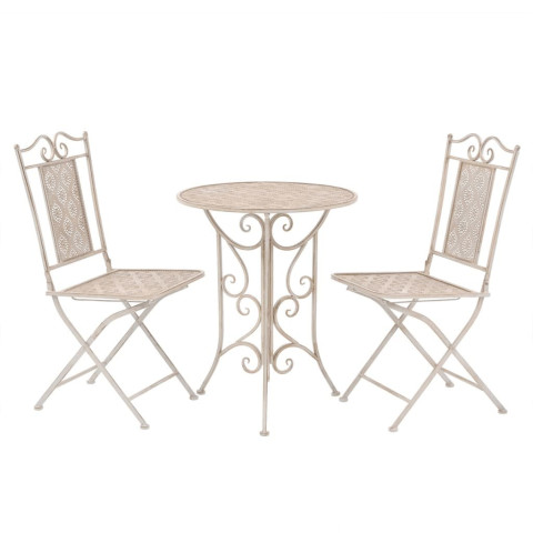 Ensemble de bistro 3 pcs Acier - Couleur au choix