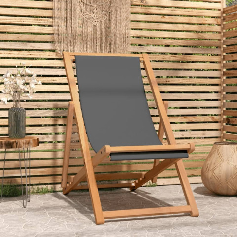 Chaise de terrasse teck 56 x 105 x 96 cm - Couleur au choix