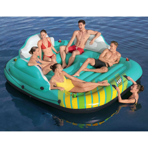 Île de piscine gonflable 5 personnes Sunny Lounge 291x265x83cm