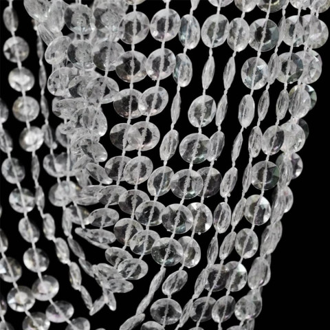 Lustre suspendu en cristal 22 x 58 cm