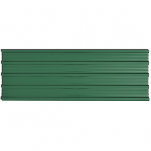 vidaXL Panneau de toiture en métal vert 12 pcs 129 x 45 cm