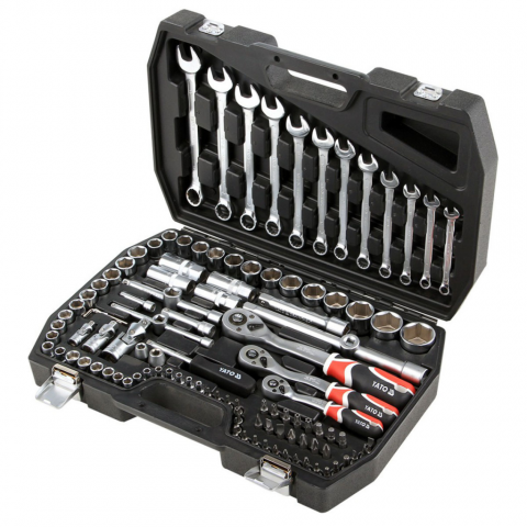 YATO Ensemble de clés à cliquet 111 pièces YT-3883