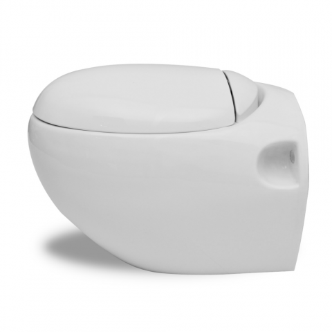 vidaXL Cuvette WC suspendue blanche abattant et bati-support