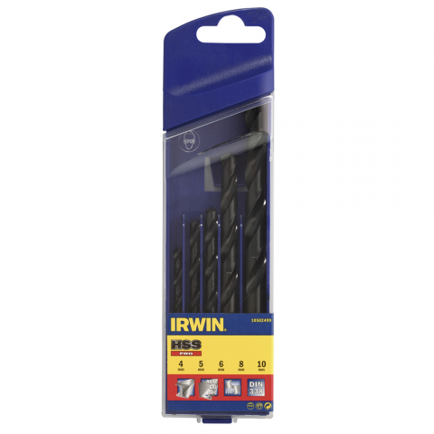 Irwin Set de 5 forets HSS Pro 4/5/6/8/10 mm 10502499