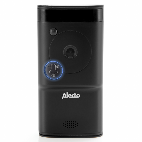 Alecto Sonnette vidéo d'entrée Wi-Fi Noir DVC-1000