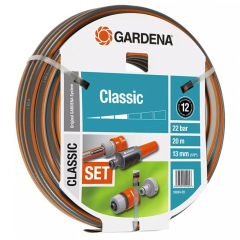 Gardena ensemble de tuyau d'arrosage en spirale classic 13 mm 20 m 18004-20
