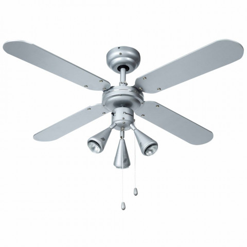 Bestron ventilateur de plafond gris argenté 102 cm 50 w dlhb42s