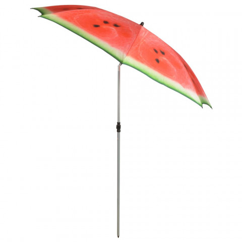 Esschert design parasol watermelon 184 cm rouge et vert tp262