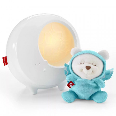 Fisher price projecteur de lumière de nuit 2-in-1 blanc dyw48