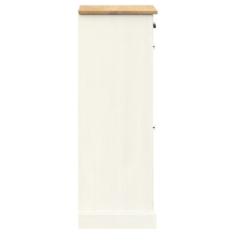 Armoire à chaussures vigo 60x35x96 cm bois massif de pin - Couleur au choix