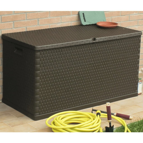 Boîte de stockage de jardin 120x56x63 cm PP Rotin - Couleur au choix