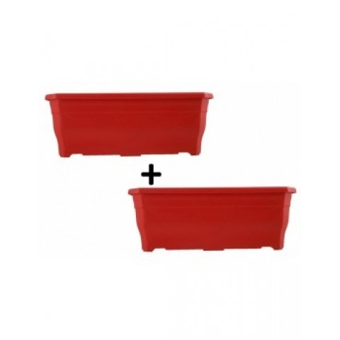 Jardinière millesia 30x11x12cm chapelu - lot de 2 - coloris au choix