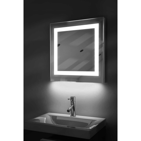 Miroir toilette rasage bluetooth anti-buée capteur rasoir lumineux k159iwaud