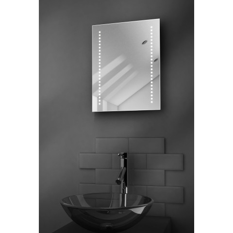 Miroir de rasage lumineux led, capteur k36s et antibuée, prise rasoir, diamond