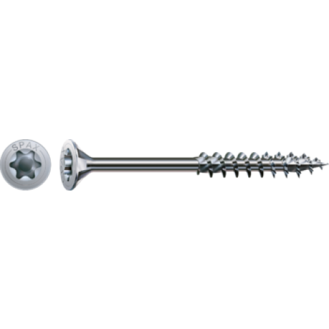 Vis SPAX WIROX Torx - Ø5 x 50 mm - Tête fraisée - Filetage Partiel Boite de 500 - 0191010500505