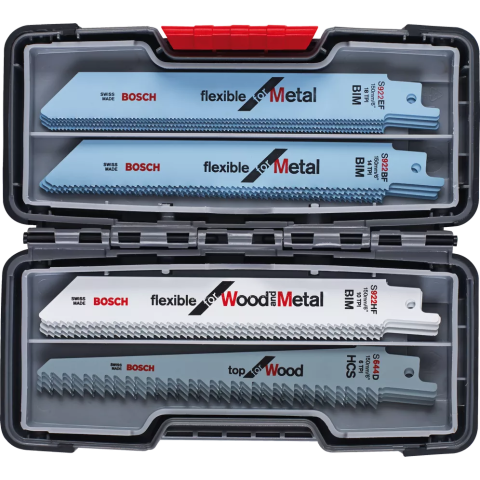 Coffret de 20 lames de scie sabre pour bois et métal - BOSCH - 2607010902