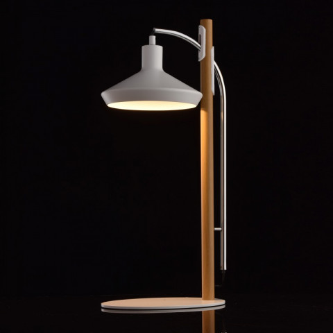 Lampe de table blanche megapolis 1 ampoule 70 cm