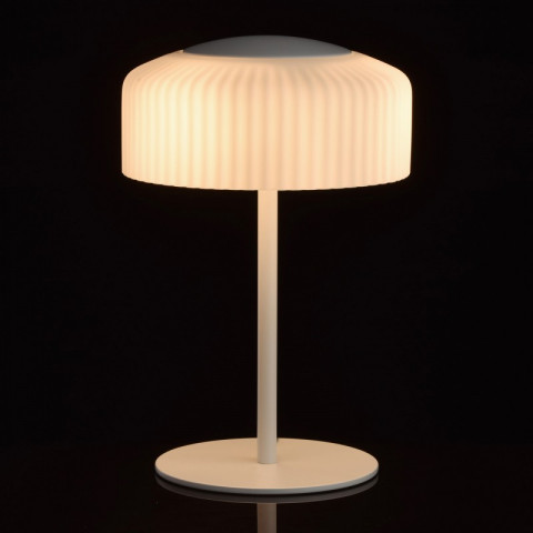 Lampe de table blanche megapolis 3 ampoules 35 cm