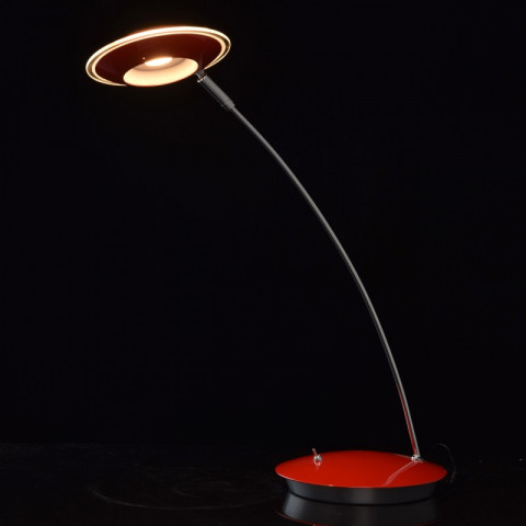 Lampe de table rouge techno 1 ampoule 47 cm
