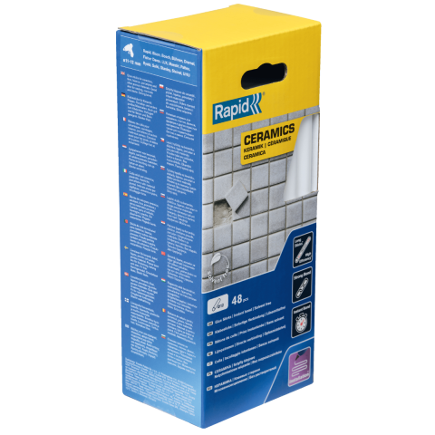 Bâtons de colle Céramiques 190 mm x 48 Sticks - Boite - RAPID-ISABERG - 5001415