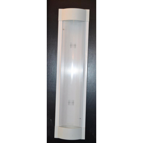 Réglette pour double tube t8 60cm réflecteur opale