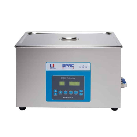 Bpac nettoyeur ultrasons 28 litres professionnel turbo + sweep + degas