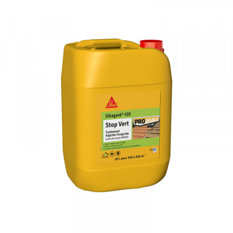 Pack traitement et protection sika - sikagard-120 stop vert 20l - sikagard-221 protecteur facade 20l