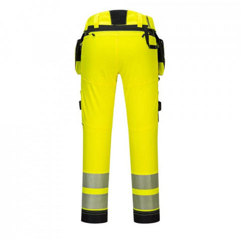 Pantalon de travail haute-visibilité avec poches flottantes démontables dx4 portwest - Couleur et taille au choix